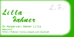 lilla hahner business card